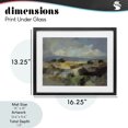 thumbnail image 4 of Stupell Industries Contemporary Muted Blue Landscape with Clouds Black Framed Print Under Glass, 16 x 13, by Silvia Vassileva, 4 of 8
