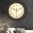 thumbnail image 3 of jifeng 30cm Hanging Clocks Large Arabic Numerals Non Ticking Silent Antique Round Coffee Aureate, 3 of 8