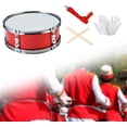 thumbnail image 4 of HUGFEGWE Caisse Claire de 11 Pouces, Batterie de Musique avec Sangle Ajustable, Instrument de Percussion Instruments de Musique, Rouge U2536-28365, 4 of 7