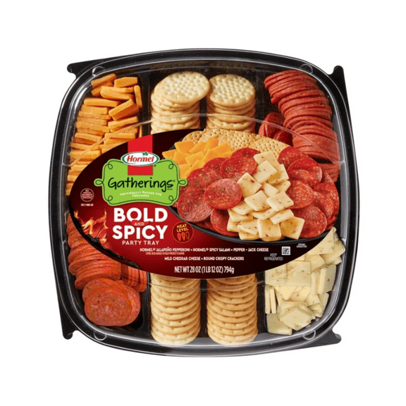 Hormel Gatherings, Bold and Spicy Party Tray, Refrigerated 28 oz Plastic Tray