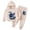 H121-Khaki, variant on TOWED22 Boys 2 Piece Outfits Long Sleeve Graphic Hooded Sweatshirt Top Sweatpants Fall Winter Clothing Set,AG,5-6 Y