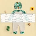 thumbnail image 3 of Ulanda Newborn Baby Boy Clothes Outfits Letter Printed Romper Pants Set Infant Baby Boy Clothing 0 3 6 9 12 18 Months (Green, 3-6 Months), 3 of 4