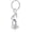 Silver, variant on Rose Flower Urn Keychain Cremation Jewelry for Ashes Urn Stainless Steel Memorial Pendant Gift Funeral Keepsake