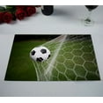 thumbnail image 2 of EREHome Ballon de Football dans But Set de Table Tapis de Tasse 12x18 Pouces, Ensemble de 2, 2 of 2