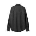 thumbnail image 4 of qucoqpe Womens Corduroy Shirts Jacket Long Sleeve Lapel Button Shirts Fashion Loose Cardigan Tops Fall Shackets Dressy Casual Blouses, 4 of 9
