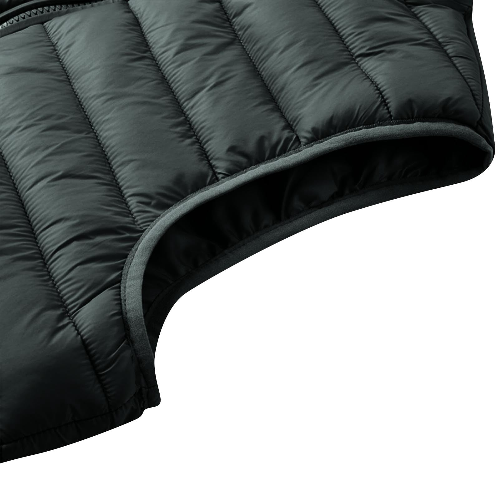 JUUYY Men's Cotton Lightweight Packable Insulated Puffer Vest Outerwear m Winter Sleeveless Jacket for Golf Solid Color Running Vest Green L
