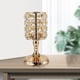 thumbnail image 5 of Candelabro de cristal, elegante pieza central de mesa dorado, 5 of 9
