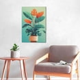 thumbnail image 6 of 16x24 inch Simplicity Bird Of Paradise Flower Potted Plant Canvas Pictures,Rustic Villa Garden,Lounge,Kids Room Wall Decor Poster & Prints,Modern Style Bird Of Paradise Flower Painting Canvas, 6 of 6