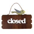 thumbnail image 1 of Creative Double Side Open and Closed Wooden Welcome Door Sign Door Hanging Tag, 1 of 3