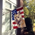 thumbnail image 2 of Carolines Treasures LH9020CHF 28 x 40 in. USA American Flag with Cairn Terrier House Size Canvas Flag, 2 of 2