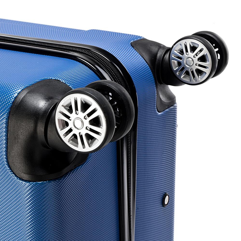 Aoibox 3-Piece Blue Lightweight Hardshell Spinner Luggage Set, (20