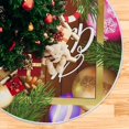 thumbnail image 5 of FMSHPON Christmas Baubles Xmas Christmas Tree Skirt Stand Mat for Holiday Party Decoration Indoor Outdoor 36 inches, 5 of 6