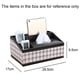 thumbnail image 2 of Caja de pañuelos de cuero multifuncional, mesa de centro, escritorio, caja de almacenamiento para mandos a distancia, 2 of 5