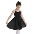 thumbnail image 3 of Eandarui Kids Girls Ballet Dresses Camisole Criss-cross Back Lyrical Dance Ballroom Dancewear Leotard Black XL, 3 of 7
