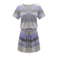 thumbnail image 3 of yoeyez Summer Dresses for Women 2025 Women Summer Dresses with Pockets Striped T Shirt Dress Sleeveless Drawstring Dress Casual Tie Waist Sundress My Recent Orders, 3 of 5