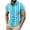 Sky Blue, variant on WREESH Men's Tropical Beach Button Down Shirts Short Sleeve Funny Print Casual Striped Tops for Men Black