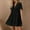 Black, variant on Summer Dresses For Women 2025 Sevevn Women's Casual Short Sleeve Button Down Mini Shirt Dress Cotton Linen Babydoll Tunic Loose Beach Dress