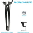 thumbnail image 4 of Microphone Stand for QuadCast S - Boom Arm for HyperX QuadCast 2 SoloCast, Yeti, AM8, Gaming Mic and Most Microphones using 3/8" to 5/8" Adapter, 4 of 6