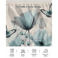 thumbnail image 5 of Tulip Butterfly Wrap Around Bed Skirts for Queen Bed 18" Drop,Bed Skirt with Adjustable Elastic Belt Dust Ruffle Bed Valance for Bedroom Hotel Vintage Spring Botanical Flowers Floral Bed Frame Cover, 5 of 7