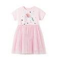 thumbnail image 2 of Emy Dola Little Girls Tutu Dress Unicorn Appliques Fluffy Tiered Party Tulle Dresses for Kids 2-7 Years, 2 of 7