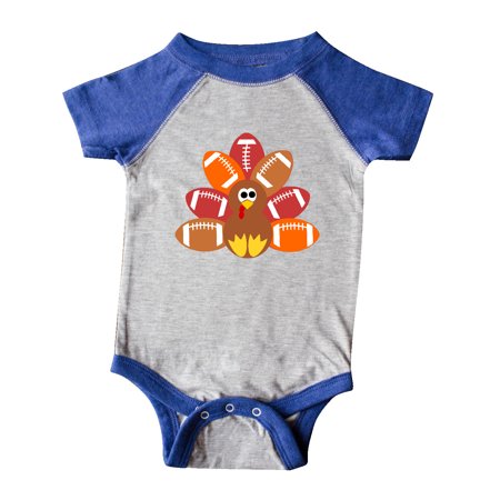 

Inktastic Thanksgiving Cute Football Turkey Gift Baby Boy or Baby Girl Bodysuit