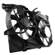 MOSTPLUS Front Dual Radiator Cooling Fan Assembly for 2007-2015 Ford Edge Lincoln MK