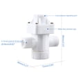 thumbnail image 2 of Universual Water Pressure Relief Valve Adjustable Pressure Reducers Push to Quick Connects Fitting Relief Regulator, 2 of 8
