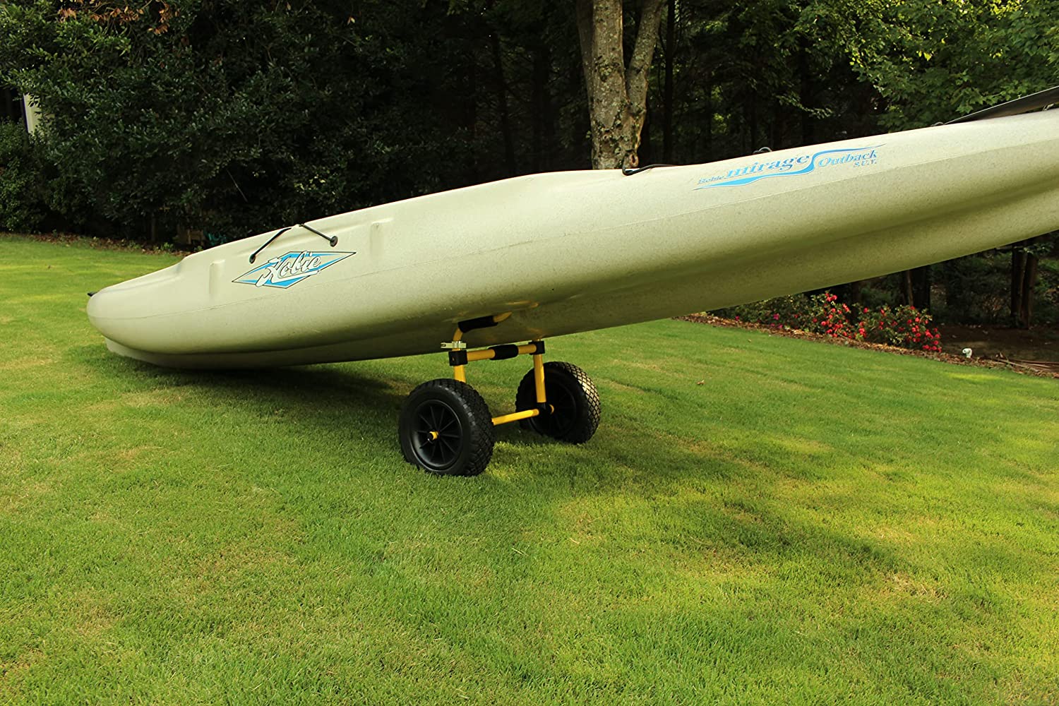 Suspenz Kayak Cart Trolley, Sit on Top SOT Adjustable Transport Carrier, Airless Wheels, 150lb Capacity
