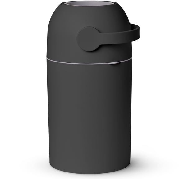 Pure Magic Diaper Pail, Patented Odor-Stop System, Use Any Garbage Bag, One Hand Free Lever, Graphite