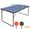 Blue, variant on 4.5ft Foldable Ping Pong Table Tennis Table Set with Net & 2 Paddles-Portable Indoor/Outdoor Game Equipment