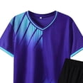 thumbnail image 4 of TAmten Boys' Summer Short Sets, Breathable Running 2 Piece Athletic Outfit Sets Activewear Dark Blue,11-12 Years, 4 of 4