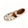 thumbnail image 3 of Gpaecead Women Hollow Out Flat Sandals Closed Toe Breathable Adjustable Ankle Strap Plus Size Shoes Spring Summer Casual Versatile,Rose Gold, 3 of 6