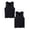 Black 2PCS, variant on MDUKONU Men's Ice Silk Tank Top 2 Pack ,Traceless Thin Undershirts V-Neck Sleeveless A-Shirt Basic Athletic Bodybuilding Vest
