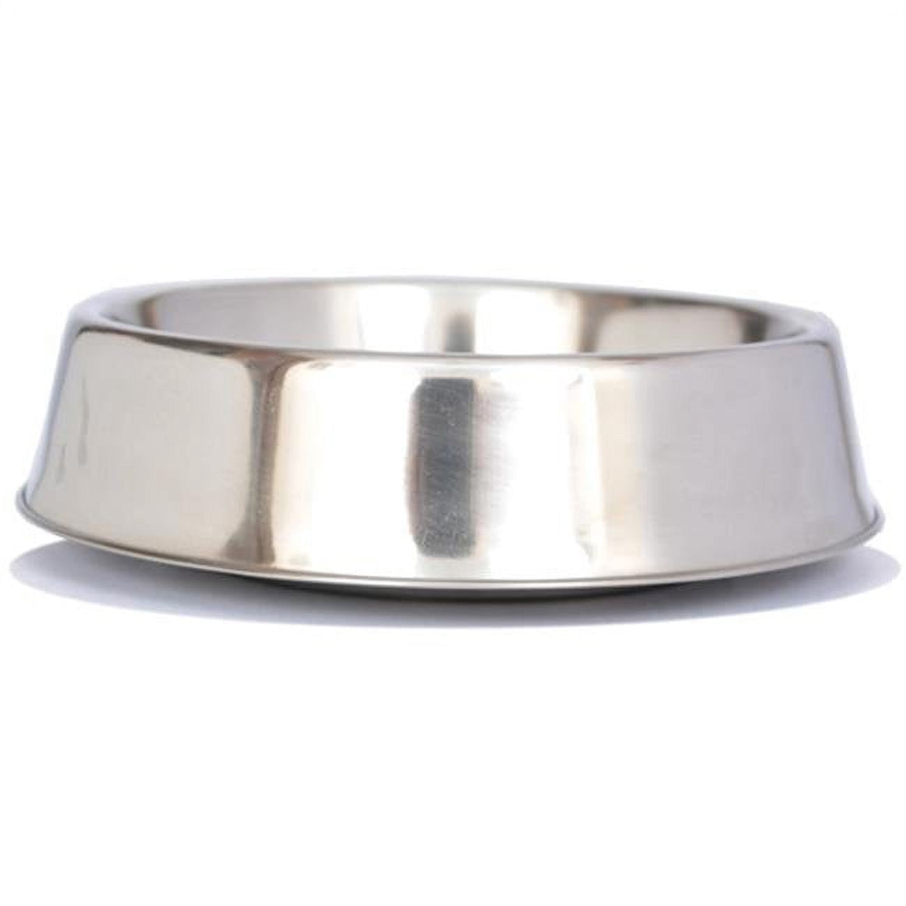 Iconic Pet Anti Ant Stainless Steel Non Skid Pet Bowl For Dog or Cat, 8 Oz, 1 Cup