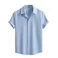 thumbnail image 1 of Men's Casual Short Sleeve Button Down Shirts Summer Beach Shirts Vacation Shirts, 1 of 7