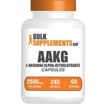 BulkSupplements AAKG (L-Arginine Alpha-Ketoglutarate) Capsules - 2500mg per Serving (240 Capsules - 60 Servings)