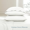 thumbnail image 4 of Bare Home Premium 1800 Collection 4-Piece Bed Sheet Set with Envelope Pillowcases, Full, Cream, 4 of 9