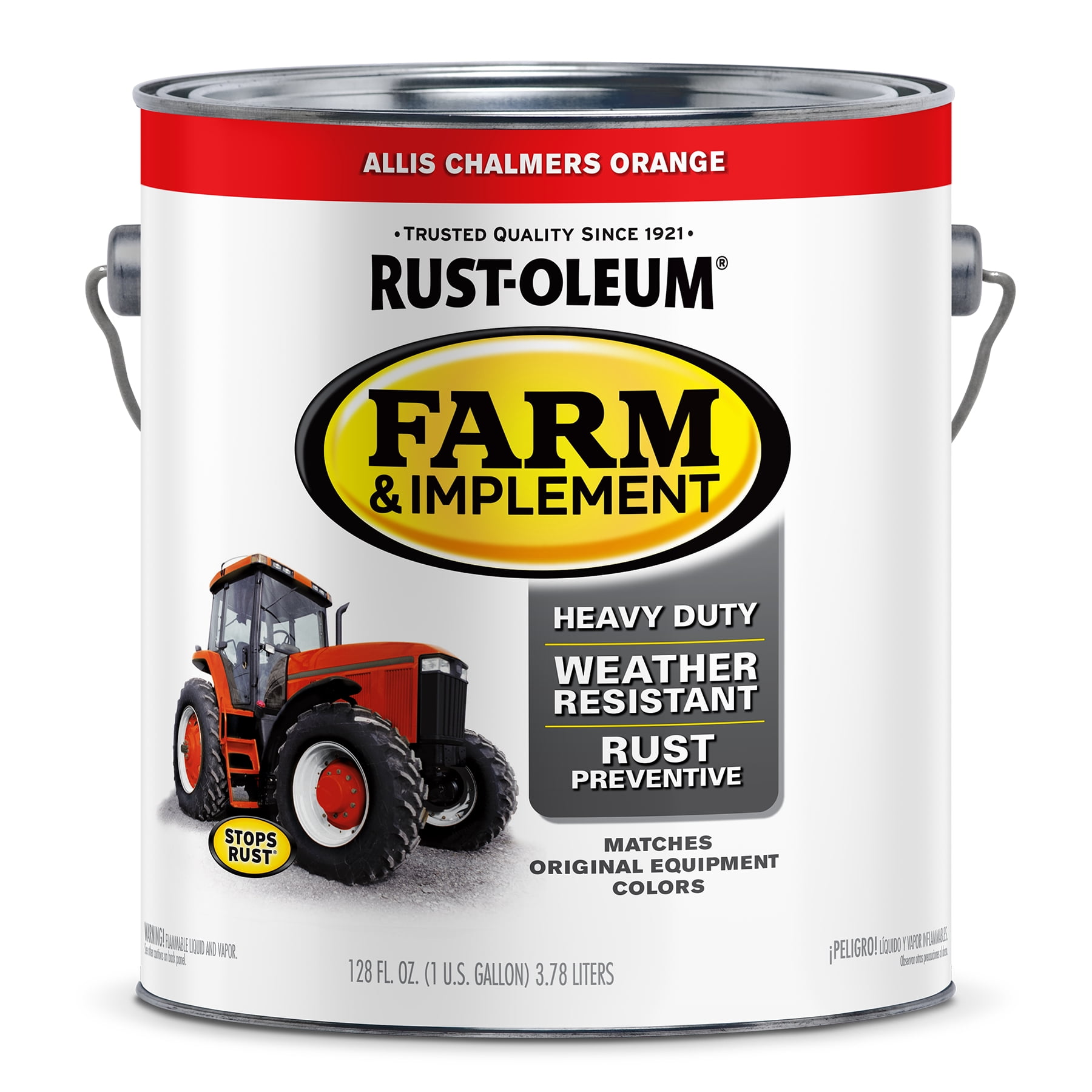 Allis Chalmers Orange, Rust-Oleum Gloss Farm and Implement Paint- Gallon, 1 Pack