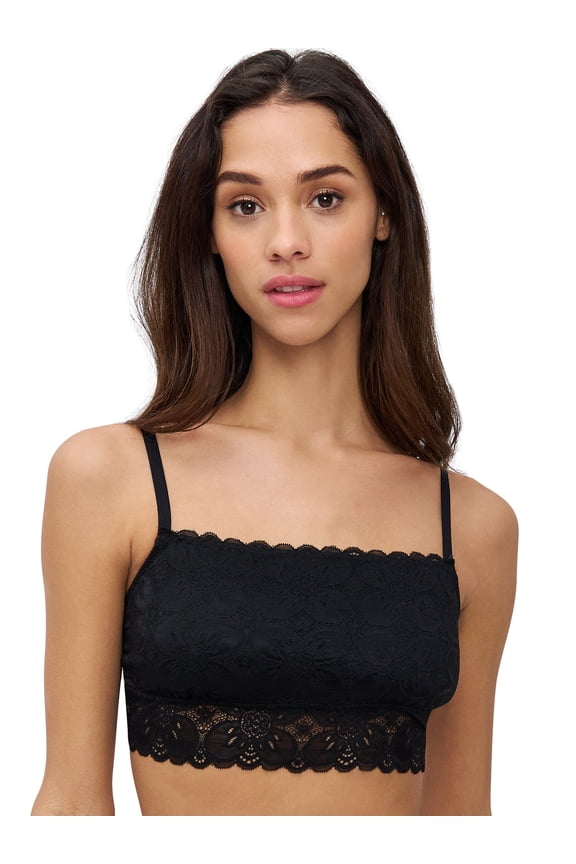 . Juniors' Lace Square Neck Pullover Bralette , Sizes S - 3X