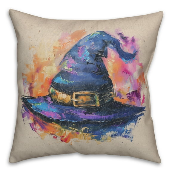 Creative Products Painterly Witch Hat 18 x 18 Spun Poly Pillow