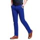 thumbnail image 1 of Pantalones a juego para hombre, ajustados, con parte delantera plana, casual, azul 36, 1 of 5