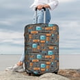 thumbnail image 4 of Uemuo Industrial Transportation Printed Washable Luggage Cover - Fashion Suitcase Protector Fits 18-32 Inch Luggage -Small, 4 of 9