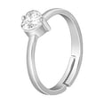 thumbnail image 4 of Adjustable 925 Silver Passionate Love Ring, Gifts for Girlfriend, Heart Shaped Moissanite Ring, 4 of 4