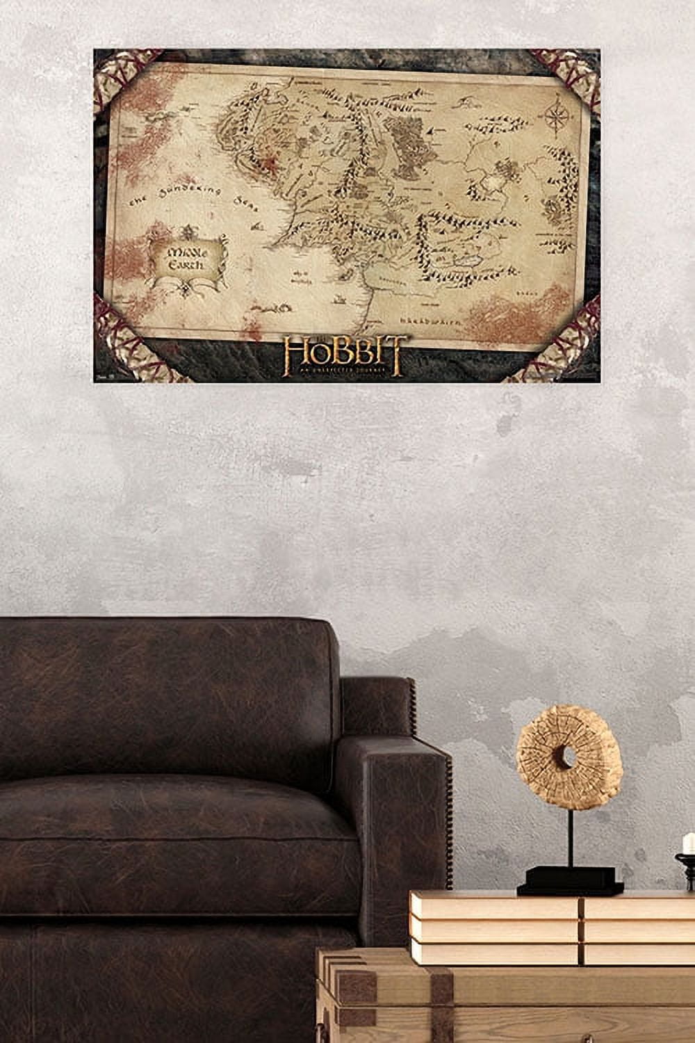 24X36 The Hobbit: An Unexpected Journey - Map Wall Poster, 24 x 36 