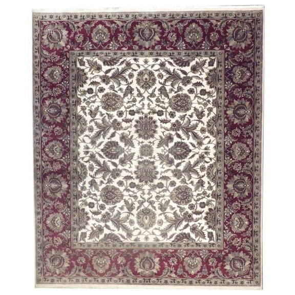 Wahi Rugs Hand Knotted Fine Jaipur Kashan 8'0"x10'0" -w11026