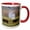 Red/White, variant on 3drose, Yellowstone Np, Bison Herd - Us51 Csl0005 - Charles Sleicher, 11oz Two-tone Yellow Mug