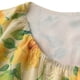 thumbnail image 5 of Mujeres Tops Casual Elegante Impresión de Gasa Reunido Escote Blusa Suave Verano Transpirable, 5 of 9