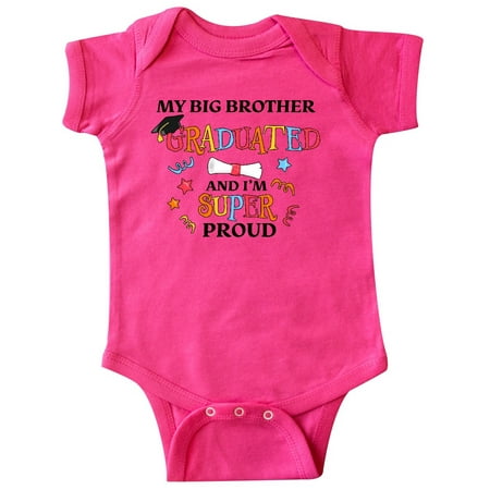 

Inktastic My Big Brother Graduated and I m Super Proud Gift Baby Boy or Baby Girl Bodysuit