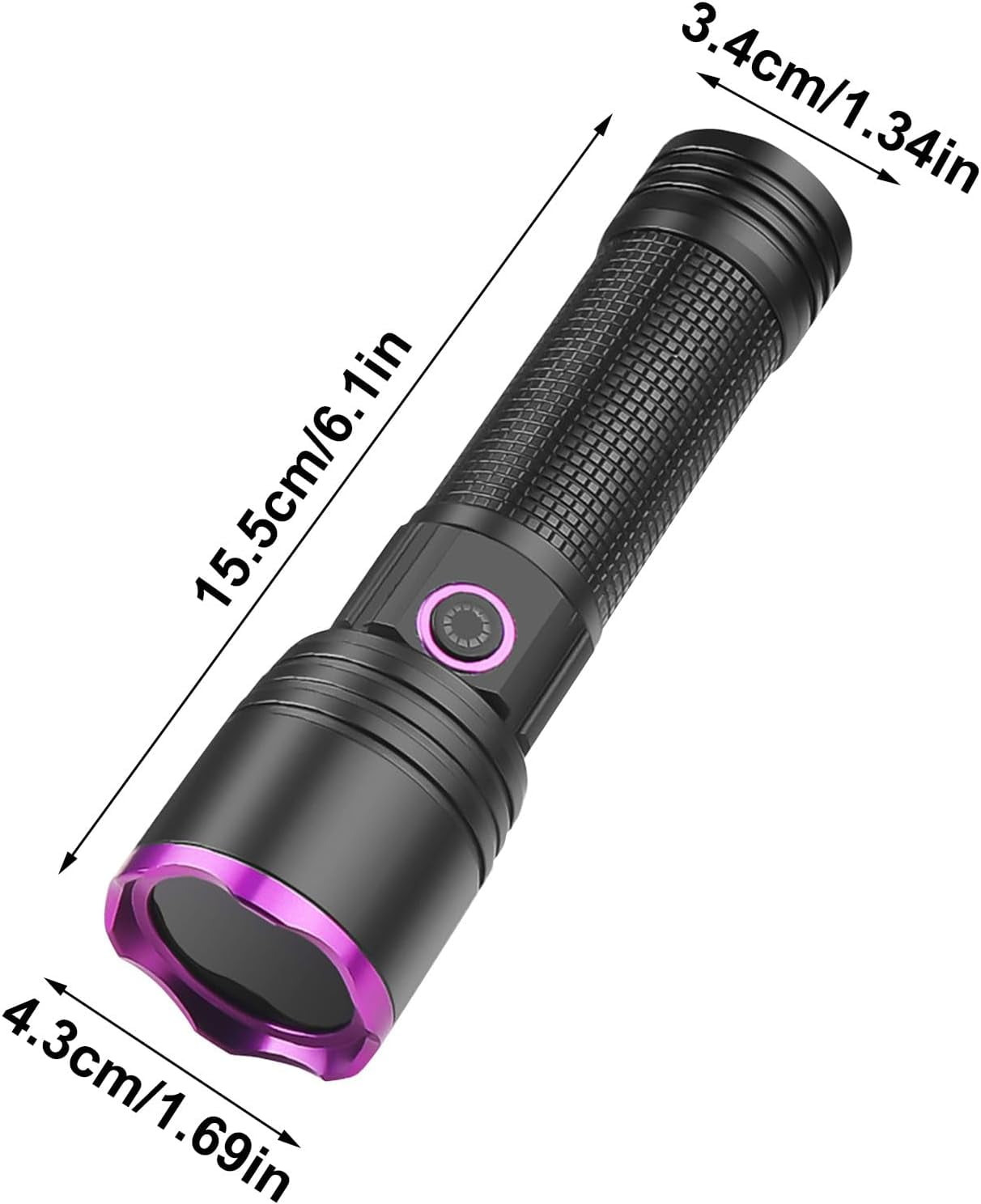 Blood Tracking Light for Hunting - 2000 Lumens Rechargeable LED Flashlight with 1200/3000/5000mAh Options, USB Charging for Night Hunting & Blood Trail Tracking