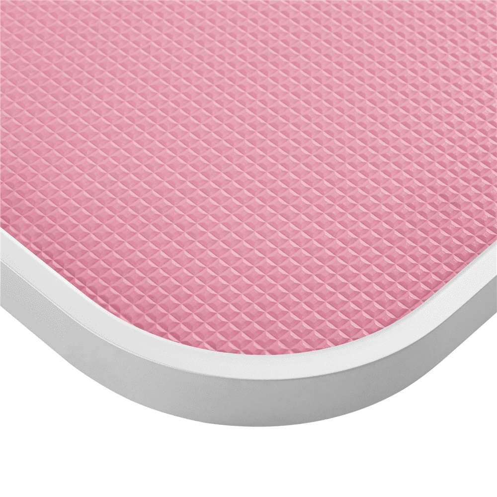 Alden Design 36"L Adjustable Foldable Pet Grooming Table, Pink